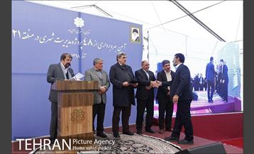 آیین بهره برداری از 48 پروژه مدیریت شهری در منطقه 21 45