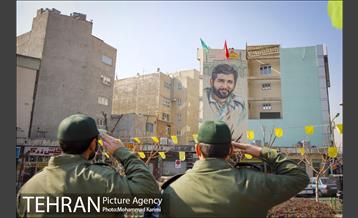 رونمایی از دیوارنگاره شهید یدالله قاسم زاده 15