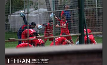 تمرین تیم فوتبال پرسپولیس تهران