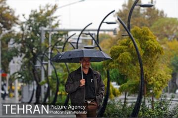 بارش باران پاییزی در تهران 4