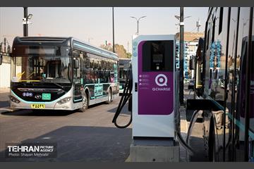 به وقت خدمت؛ ایستگاه شارژ اتوبوس برقی «قورخانه» 10
