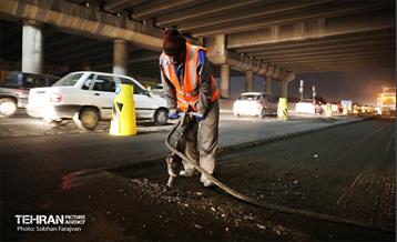 عملیات آسفالت‌ریزی در پایتخت 23