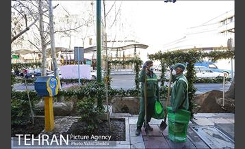 مراسم کاشت درخت در خیابان ولیعصر  1