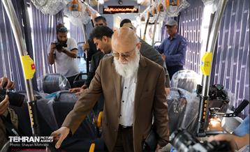 رونمایی از ۱۰۰ دستگاه اتوبوس ناوگان حمل و نقل عمومی شهر تهران 25