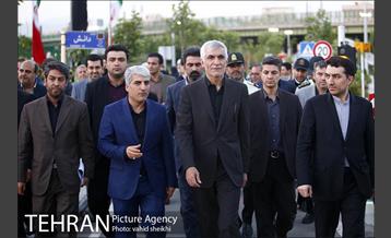 بازدید شهردار تهران از پروژه های منطقه 17 19