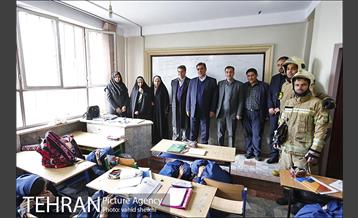 مانور سراسری زلزله در مدرسه دخترانه شهید باکری 9