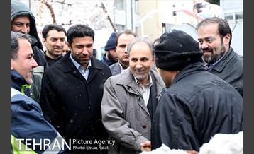 بازدید شهردار تهران از ستاد برف روبی منطقه 11 14