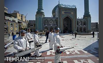 عملیات ضدعفونی امامزاده صالح(ع) 3