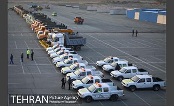 مانور عملیات برف روبی شهرداری منطقه 19