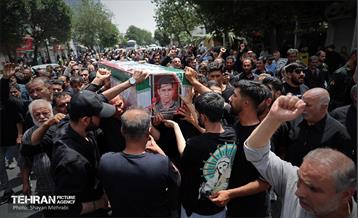 مراسم تشییع پیکر مطهر سرباز شهید ماهان ستاره 1