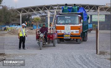 خدمات رسانی شهرداری منطقه 5 در پایانه مرزی مهران 5