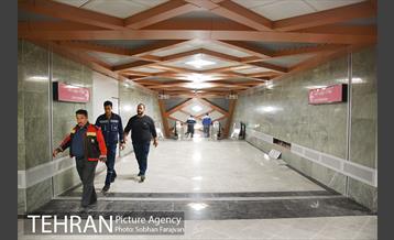 ایستگاه تقاطعی میدان امام حسین(ع) پیش از افتتاح 25