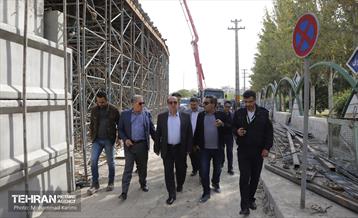 بازدید شهردار منطقه 16 از غیر همسطح شهید نواب صفوی 5