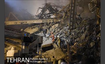 امداد رسانی شبانه در حادثه پلاسکو 14