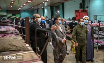 بازدید رئیس سازمان مدیریت بحران شهرداری تهران از گرمخانه خاوران 36
