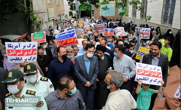 نماز جمعه و راهپیمایی روز قدس در منطقه کن
