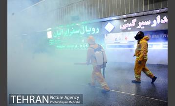 ضد عفونی پایانه مسافربری غرب 30