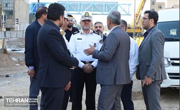بازدید رئیس پلیس راهور کل کشور از پروژه‌های منطقه 9 11