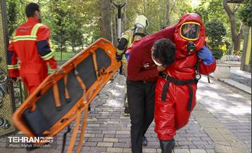 مانور انتشار مواد شیمیایی در منطقه۷