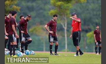 تمرین تیم ملی فوتبال در مالزی 17