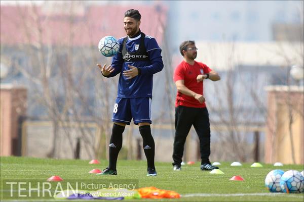 تمرین تیم ملی فوتبال ایران