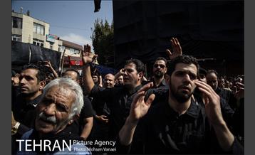 تجمع دسته های عزاداری روزعاشورا در چیذر‎ 7