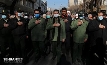 تشییع دو شهید گمنام در منطقه 15