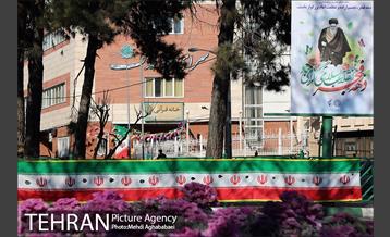 آذین بندی معابر منطقه 8 به مناسبت دهه فجر 9