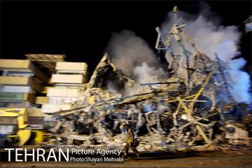 امداد رسانی شبانه در حادثه پلاسکو 14
