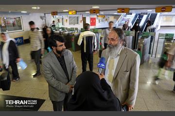 بازدید سخنگوی شهرداری تهران از مترو تهران 27