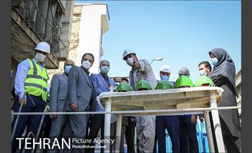 بازدید معاون فنی عمرانی از پروژه های منطقه 12