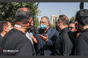 حضور شهردار تهران در مراسم پیاده روی جاماندگان اربعین حسینی 17