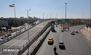 تقاطع سه سطحی بزرگراه‌های شهید نواب صفوی(شهید یارجانی) و شهید تندگویان 13