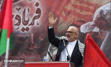 تجمع ضد اسرائیلی در میدان فلسطین 11