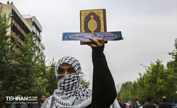 راهپیمایی مردم تهران در محکومیت جنایات رژیم صهیونیستی 9