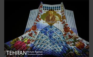 اجرای  نورپردازی سه بعدی ( ویدئو مپینگ ) به مناسبت اولین سالگرد شهادت سردار حاج قاسم سلیمانی و شهدای جبهه مقاومت 2