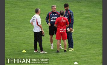 تمرین تیم فوتبال پرسپولیس تهران