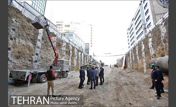 مراسم اتصال جبهه های حفاری شمالی و جنوبی تونل زیر گذر استادمعین 1