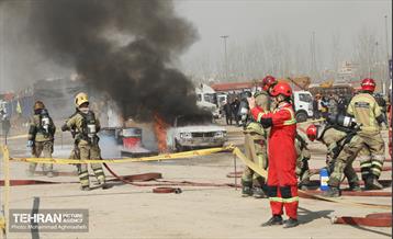 تمرین سراسری زلزله در بوستان ولایت 42