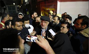 آتش سوزی در خیابان بهار تهران 13