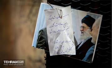 میعادگاه عزاداران رهبر شهید در خیابان کشور دوست