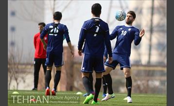 تمرین تیم ملی فوتبال ایران