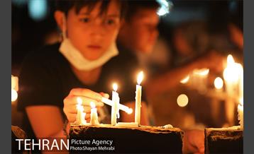 مراسم شام غریبان در میدان امام حسین(ع) 10