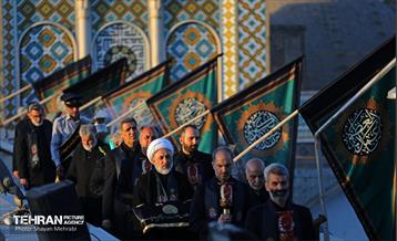 آیین تعویض پرچم گنبد حضرت عبدالعظیم الحسنی(ع) 27