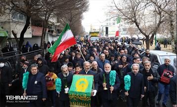 مراسم تشییع پیکر شهید مدافع حرم «حسین محمدی» 2