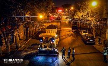 طرح خدمت؛ عملیات تراش و روکش آسفالت منطقه 17