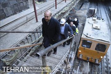 بازدید شهردار تهران از بخش میانی خط 7 مترو 9