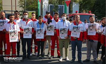 اجتماع جمعیت هلال احمر و کادر بهداشت و درمان در حمایت از مردم فلسطین 26