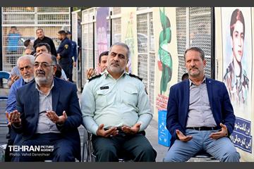 آیین نامگذاری‌ کوچه به نام شهید سالک در منطقه ۱۷