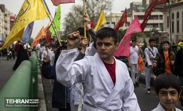 راهپیمایی مردم تهران در محکومیت جنایات رژیم صهیونیستی 2